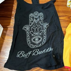 Bundle 2 running shorts: medium, buff Buddha size: s tank